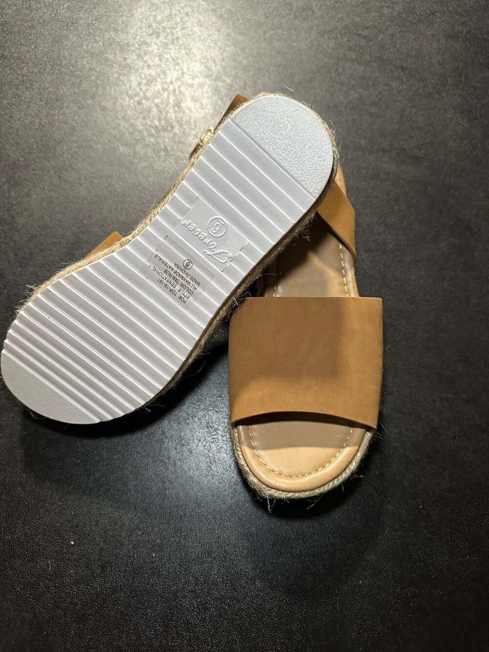 Forever Sensational Tan Platform Espadrille Sandals